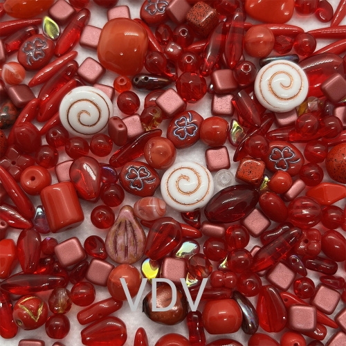 Мікс намистин 2-RED Preciosa (Чехія) 250 г