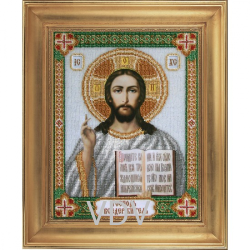 КВ Т-0519 "Ісус" (вишита картина бісером Preciosa (Чехія) 22х30 см