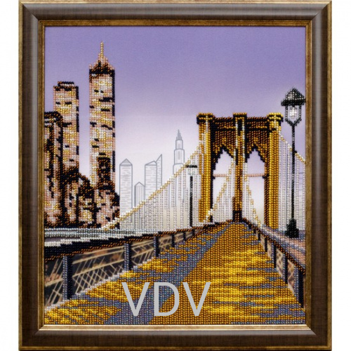 КВ Т-0902 "Манхеттенська мрія" (вишита картина бісером Preciosa (Чехія) 23х26 см