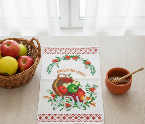 РС Т-40 Рушник до Спаса (схема для вишивання бісером) 26х40 см