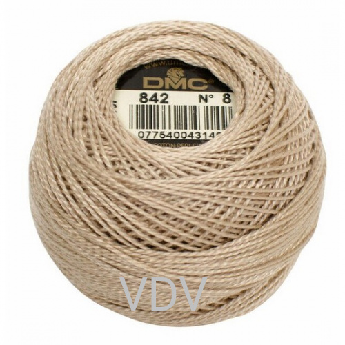 842 Нитка DMC Pearl Cotton (10х45 м) 100% бавовна, арт.116/5