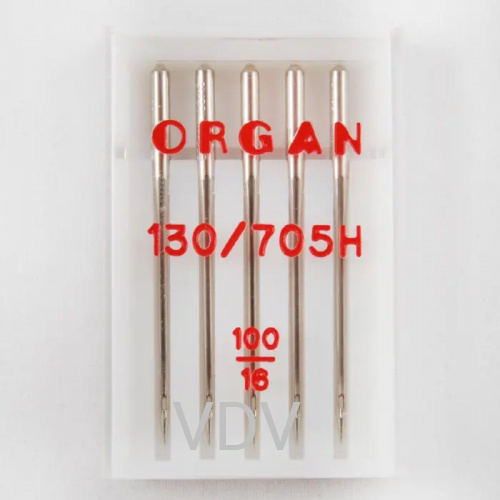 Голки машинні Organ Стандарт №100, 5 шт.