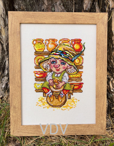 М-0265 "Дух творчості" (набір для вишивання муліне ДМС) на тканині Zweigart 3251/770 15х21 см