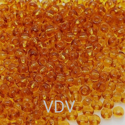 111-10/0-10070 Бісер Чехія (прозорий бурштиновий) 50 г