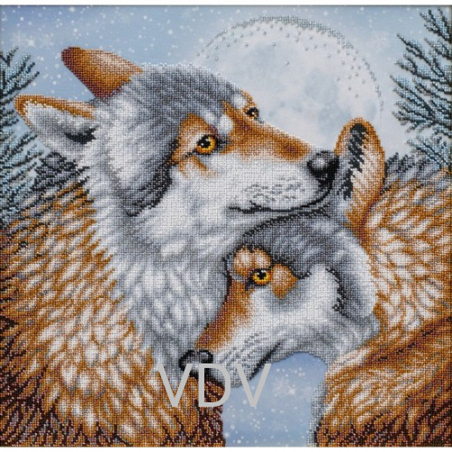 КВ Т-1295 "Повінчані природою назавжди" (вишита картина бісером Preciosa (Чехія) 40x40 см