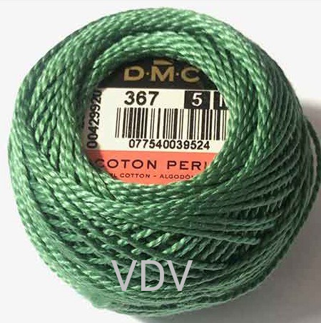 367 Нитка DMC Pearl Cotton (10х45 м) 100% бавовна, арт.116/5 367 Нитка DMC Pearl Cotton (10х45 м) 100% бавовна, арт.116/5