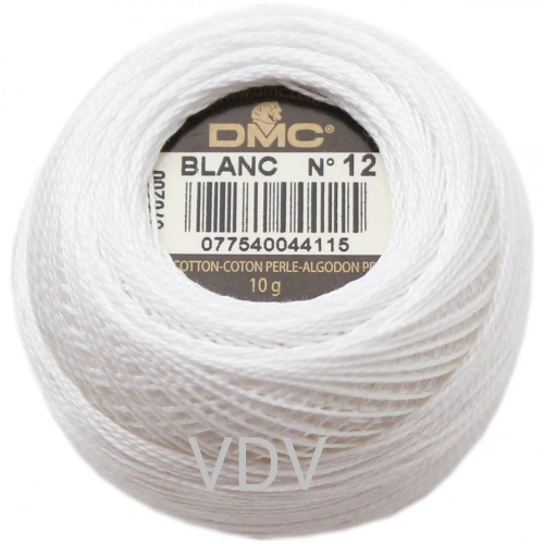 blanc Нитка DMC Pearl Cotton (10х120 м) 100% бавовна, арт.116/12