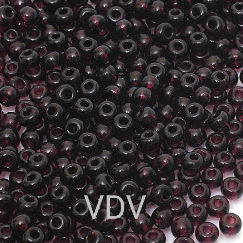 132-15/0-20080 Бісер Чехія (прозорий, аметистовий темний) 10 г