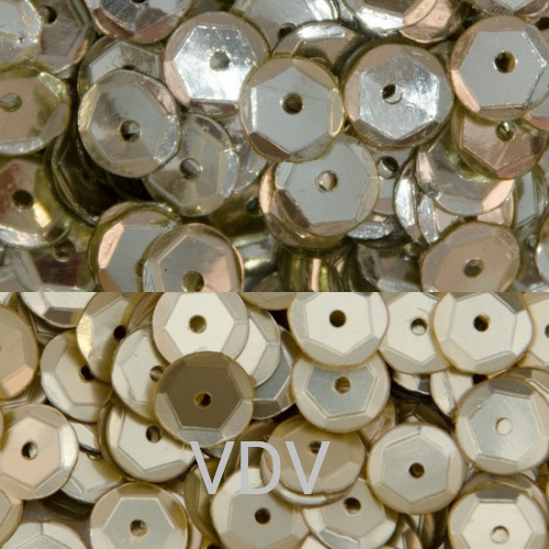 Паєтки (Дубаї) шестигранні 6 мм Мікс 15 (Шампань) (10 уп. по 5 г)
