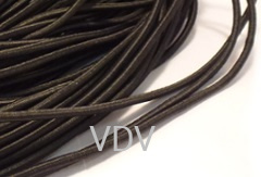 Резинка кругла п/ефірна 2,5 мм (10 м) чорна середня