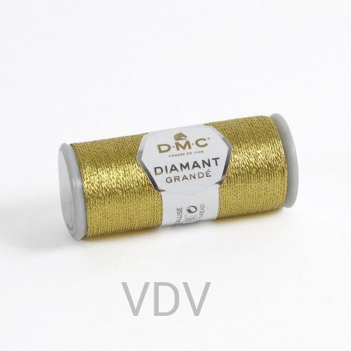 D3852 Нитка Diamant металізована для ручної вишивки, 35 м