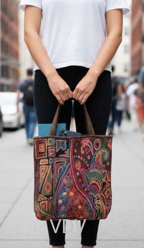 СБ-04 ЕкоСумка - шопер "Абстракція" 40х44 см