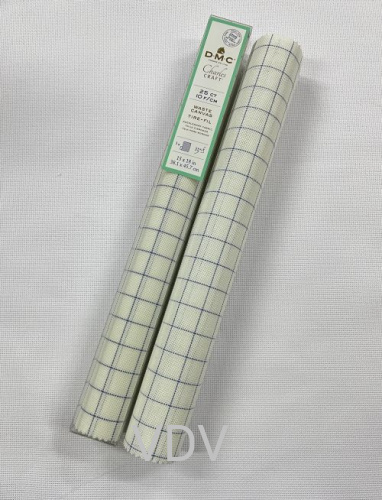 DC7700BX Тканина DMC 25ct (38х45,7 см) 100% бавовна, розлінована blanc