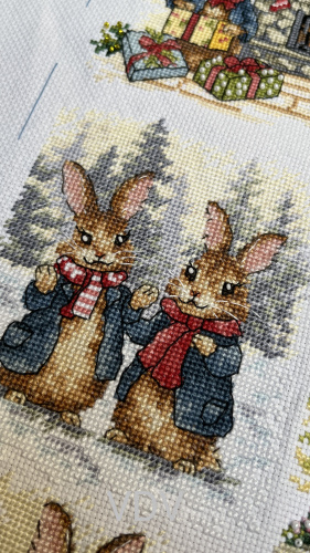 Електронна схема М-0308 "Родинні історії" (PDF-схема для вишивання муліне ДМС) 38х38 см фото 2