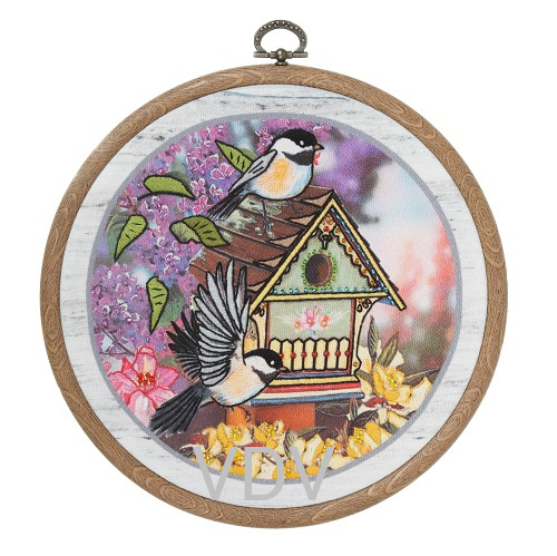 КВ ВК-0101 "Весна" комбінована вишивка (нитки, бісер) 17.5х17.5 см