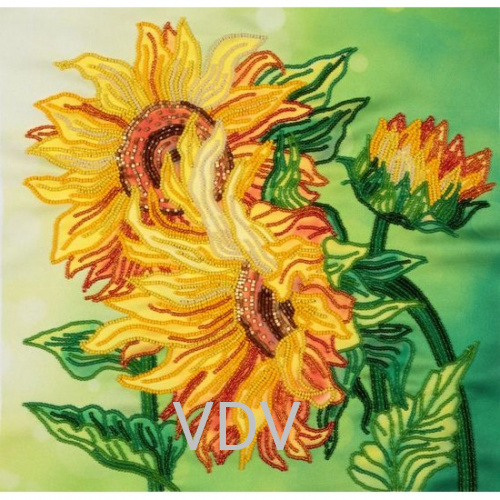 ТН-0719 "Соняхи" (набір для вишивання бісером вприкріп) 30x30 см