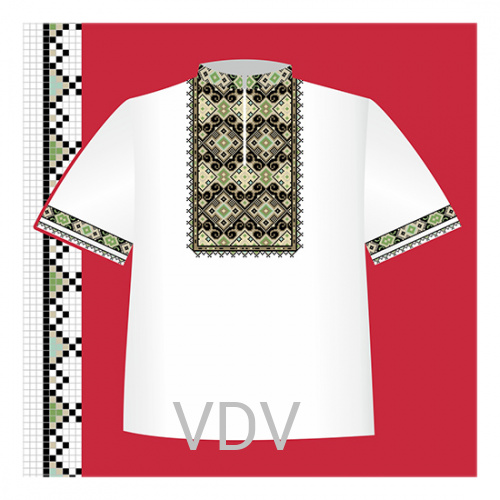 СХ2-013 Схема для вишивання сорочки-вишиванки для хлопчика ВДВ (122-140 см)