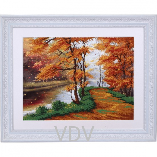 КВ Т-0061 "Осінь" (вишита картина бісером Preciosa (Чехія) 40x29 см