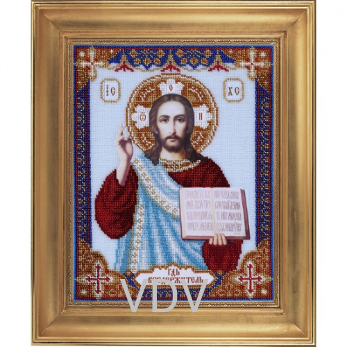КВ Т-0518 "Ісус" (вишита картина бісером Preciosa (Чехія) 22х30 см