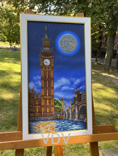 Т-1248 "Лондон вночі" (схема для вишивання бісером) 28х53 см