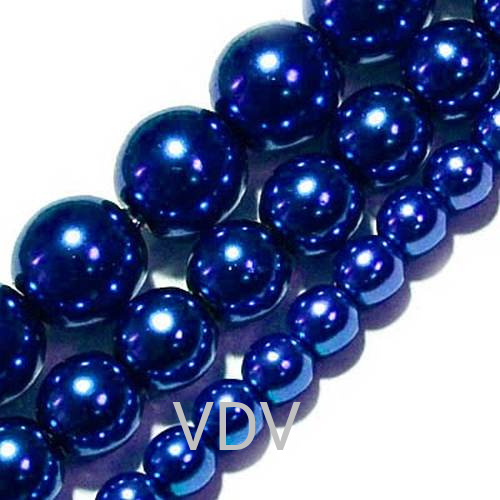 70438 Намистини перлинові (Чехія) (4 низки х 120 шт) 4 мм