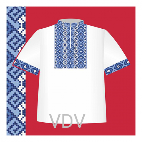 СХ2-033 Схема для вишивання сорочки-вишиванки для хлопчика ВДВ (92-116 см)