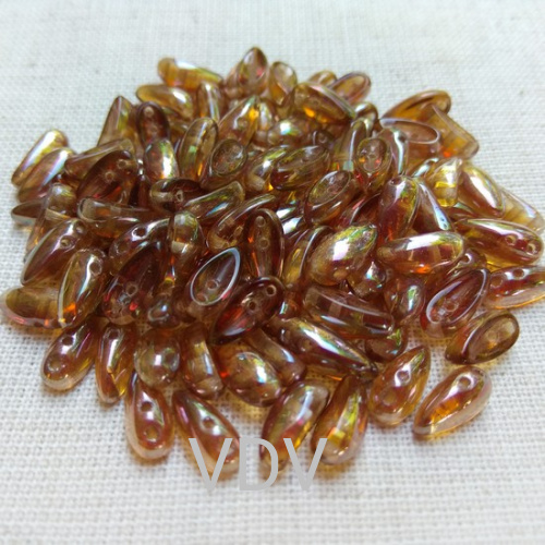 111-01357-00-4/11мм-00030-23401 Намистини CHILLI (прозорий бурштиновий) (50 г)