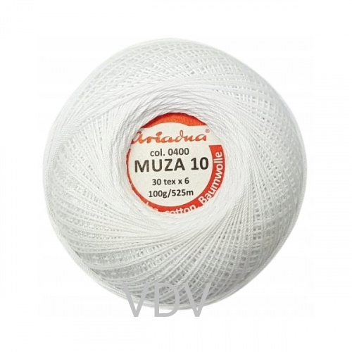 0400 Пряжа Ariadna Muza 10 (6х100 г/525 м) 100% бавовна