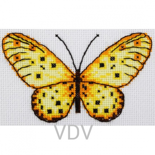 М-0217 "Метелик" (набір для вишивання муліне акрил) 11х15 см