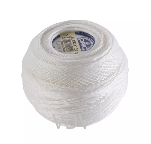 blanc Пряжа DMC (Франція) Cebelia (10х50 г/260 м) 100% бавовна, арт.167/10