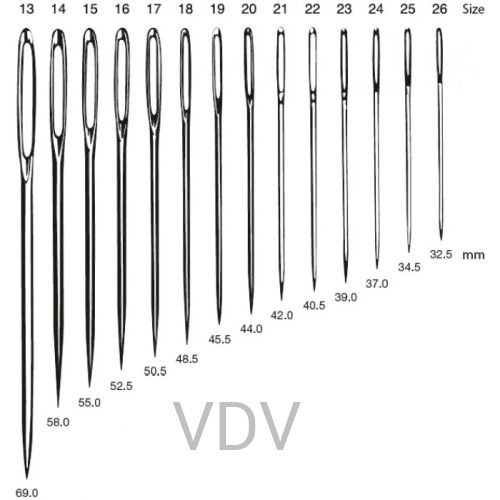06151 Голка Pony (Індія) суконна №13 (25 шт.)