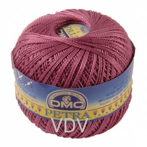 53607 Пряжа DMC (Франція) Petra №5 (100 г/400 м) 100% бавовна (фуксія)