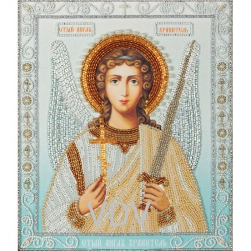 КВ ТН-0742 "Янгол Охоронець" (вишита картина бісером Preciosa (Чехія) 23x27.5  см