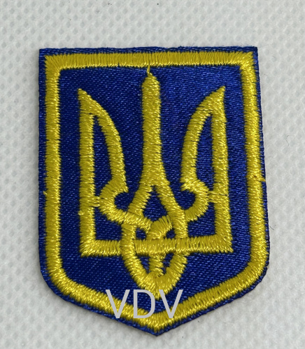 Термоаплікація клейова "Український герб тризуб" 29х40 мм (уп. 5 шт) ТА-68644 