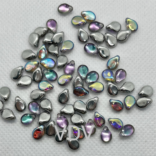 111-01346-00-5/7мм-00030-98530 Намистини PIP (срібний райдужний) (10 г)