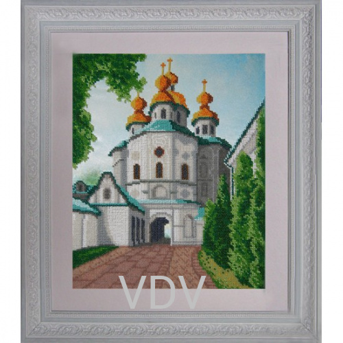 КВ Т-0296 "Церква всіх святих" (вишита картина бісером Preciosa (Чехія) 24х30 см