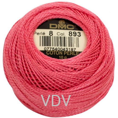 893 Нитка DMC Pearl Cotton (10х80 м) 100% бавовна, арт.116/8