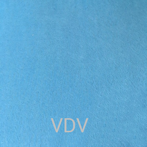 Н-021 фетр апретований, листовий товщина 1.0 мм, розмір 20х30 см (уп.10 шт.) насичений блідо-блакитний ( від 10 уп)