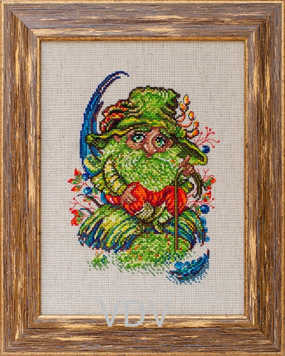 КВ М-0262 "Дух лісу" (вишита картина муліне ДМС) 15х21 см