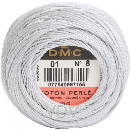 01 Нитка DMC Pearl Cotton (10х80 м) 100% бавовна, арт.116/8