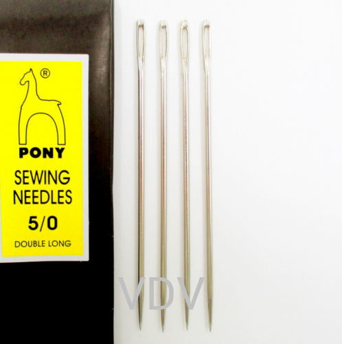 08114 Голка Pony (Індія) штопальна довга №5/0 (25 шт.)