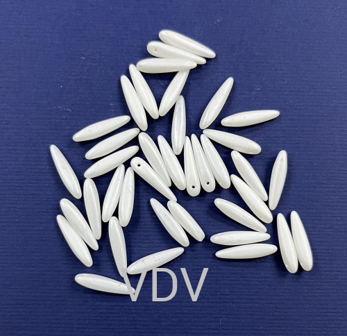 111-01340-00-5/16мм-02010-29571 Намистини THORN (матовий, білий) (10 г)