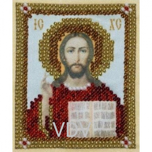 Т-0795 "Ісус Христос" (схема для вишивання бісером) 6.5x8 см
