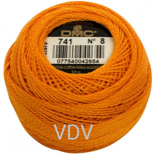 741 Нитка DMC Pearl Cotton (10х80 м) 100% бавовна, арт.116/8