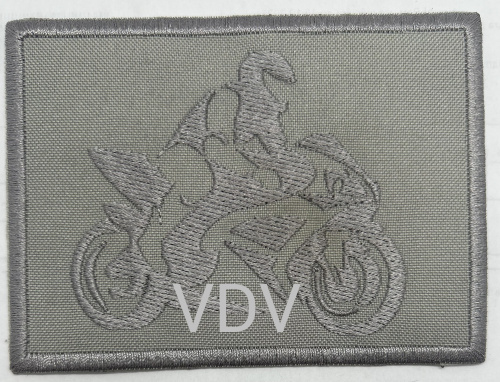 ТА-Г-Moto Термоаплікація клейова 105х75 мм, с. сірий (уп. 5 шт)