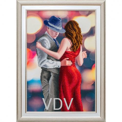 КВ Т-1251 "Пристрасний танець" (вишита картина бісером Preciosa (Чехія) 49x33 см