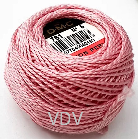 761 Нитка DMC Pearl Cotton (10х45 м) 100% бавовна, арт.116/5 761 Нитка DMC Pearl Cotton (10х45 м) 100% бавовна, арт.116/5