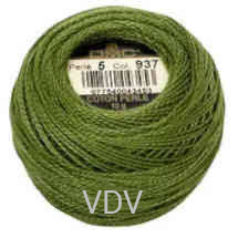 937 Нитка DMC Pearl Cotton (10х45 м) 100% бавовна, арт.116/5