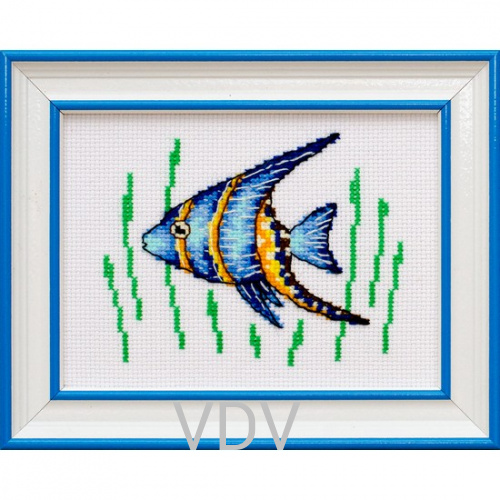 КВ М-0223 "Рибка"(вишита картина муліне акрил) 11х15 см