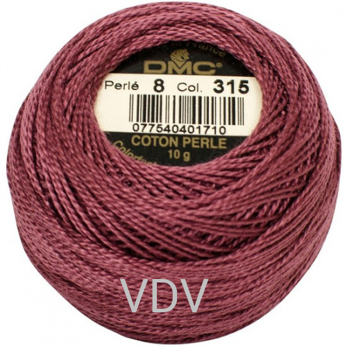 315 Нитка DMC Pearl Cotton (10х80 м) 100% бавовна, арт.116/8 315 Нитка DMC Pearl Cotton (10х80 м) 100% бавовна, арт.116/8